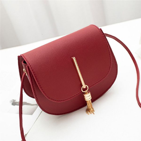 

women fashion pu leather solid hasp shoulder messenger bags hasp lady mini fringe tassels shell handbags gift new