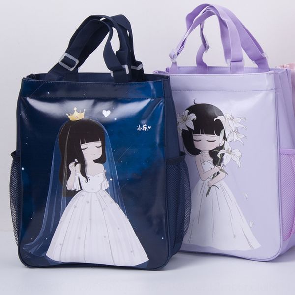

cartoon xiaoxi student canvas tutorial handbag student tutorial book waterproof canvas bag
