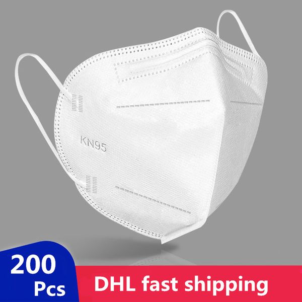 

kn95 face mask filter mask 5-layer non-woven Anti-Dust and, Smoke and Allergies face masks independent packagin DHL free shipping Stock!
