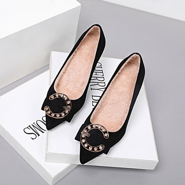 

sandals style pointed high heel shoes in autumn and winter of 2021, Black