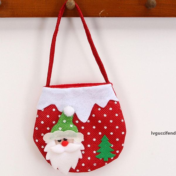 

santa claus snowman elk christmas candy packaging christmas candy decoration gift bags with handles