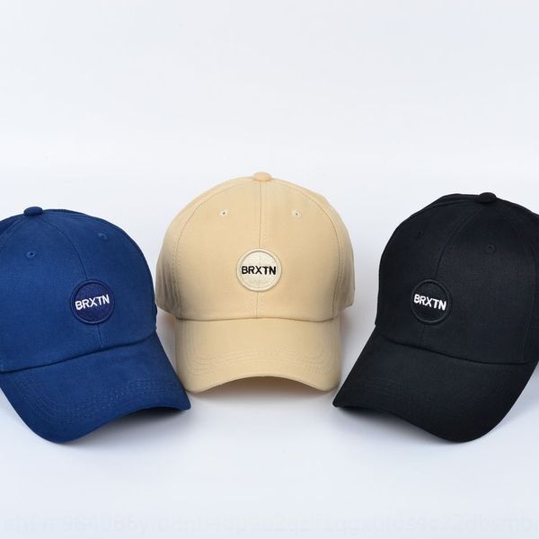 

hat new embroidered baseball season embroidery letter round label cap female korean casual student street pure cotton baseball cap, Blue;gray
