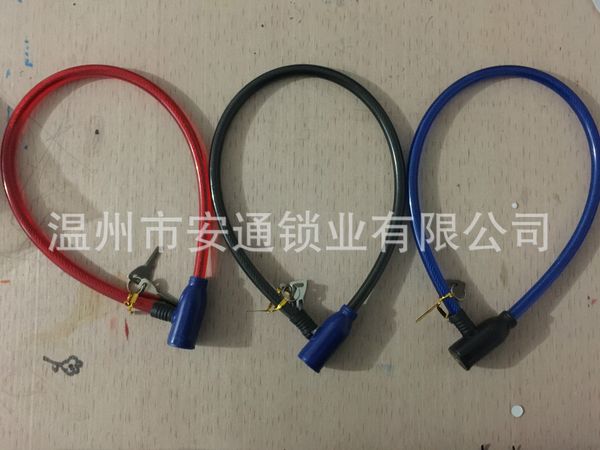 

10*64 bicycle exquisite steel bicycle anti-theft cable outdoor products shear anti-theft lock mountain bike steel wire lock thick