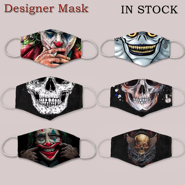 

in stock designer masks integrated printing mask party mask anti-pollution dust mask eye protection face cover