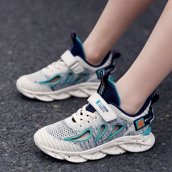 

2020 summer sports hollow mesh comfortable sneakers children's children's mesh shoes for boys and pupils frame shoes, Black