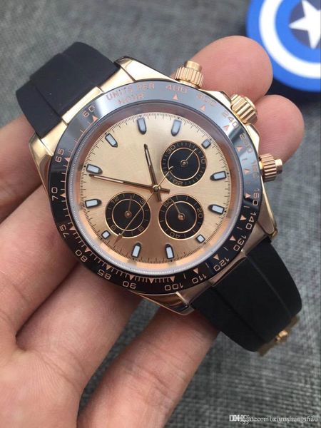 

designer watches the master design movement watches luxury watch montre de luxe , m116518,m116515,m116519. , rubber strap, six needle timing, Slivery;brown