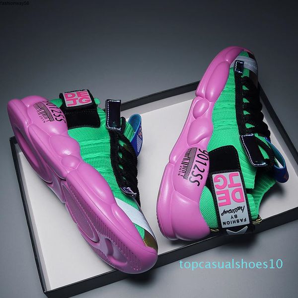 

новые носки кроссовки для женщин мужчины adboov вязаная платформа кроссовки унисекс мода женщина повседневная обувь зеленый y200108 t10, Black