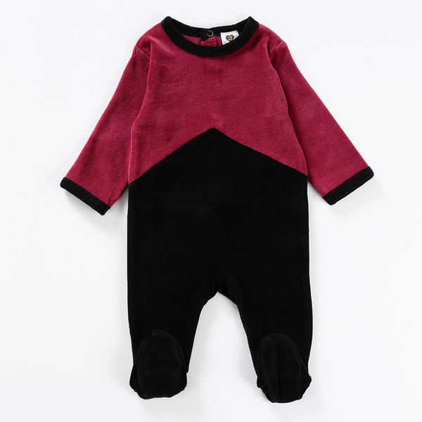 

rompers clothes long sleeves children clothing newborn overalls kids boy girls clothes jumpsuit two colors romper, Blue