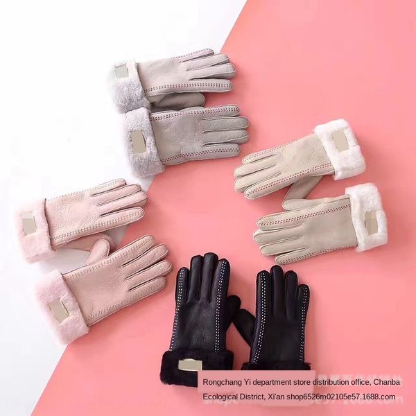 

3m2tp winter motorcycle riding genuine leather gloves women's outdoor electric car warm breathable sheep warm glovesmotorcycle glovesfu