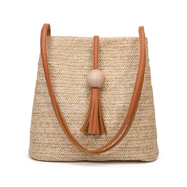 

bali vintage handmade crossbody leather bag round straw beach bag girls circle rattan small bohemian shoulder