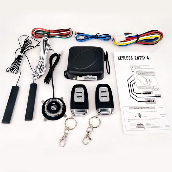 

glorystar 9pcs / set автомобилей suv keyless entry запуск двигателя сигнализация кнопочные дистанционные аксессуары сигнализации стартер сто