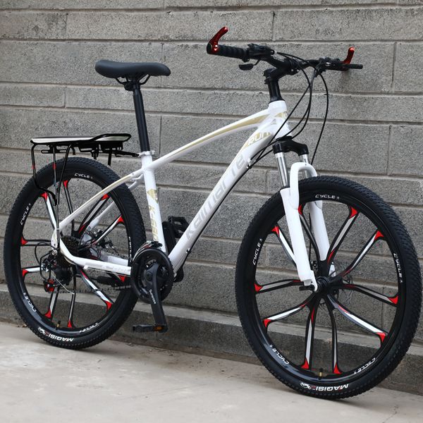 

authentic aluminum alloy mountain bike 30 speed 20/24/26 inch shock oil disc brake integrated wheel