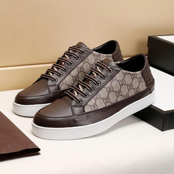 

drop ship mens shoes lightweight shoes fashion classic leather casual low vintage men shoes zapatos de lujo para hom, Black