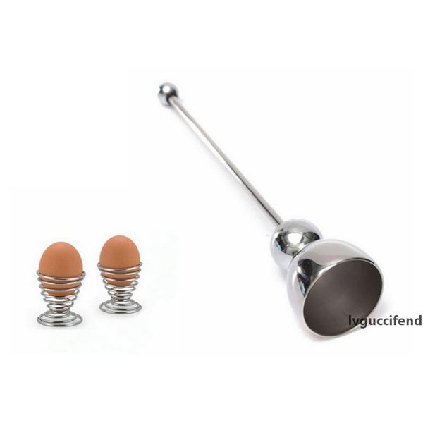 

stainless steel egg opener egg tray egg opening tools creative eggshell er cutter simple kitchen portable tools wholesale yfa181