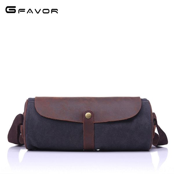 

source point canvas canvas men's messenger men's outdoor cloth bag sail cloth leather waist bag, White