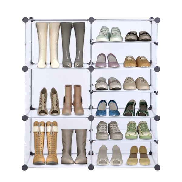 

2020 9-cube storage rack closet bedroom kid's room shoes storage unit interlocking organizer with divider design modular cabinet bookca
