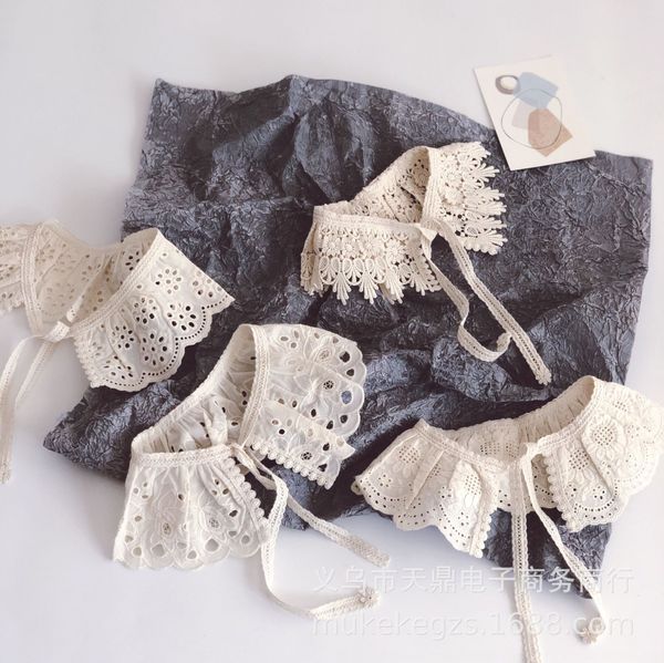 

tianding мори hipster детский милый ребенок девочка небольшой шарф небольшой лук шарф кружева кружева галстук, Red;brown