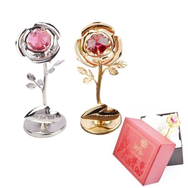 

1pc valentine's day gift plating rose flower wedding gifts for guests wedding anniversary gift mother's day valentine decor