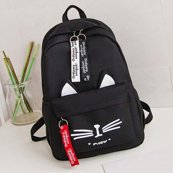 

2020 fashion backpack women school backpacks for girls teenagers cat pattern shoulder bag students travel shoulder bag mochila