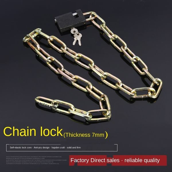 

colorful chain lock multiple bicycle sizes reinforced with lock anti-theft anti-violence bicycle universal chain