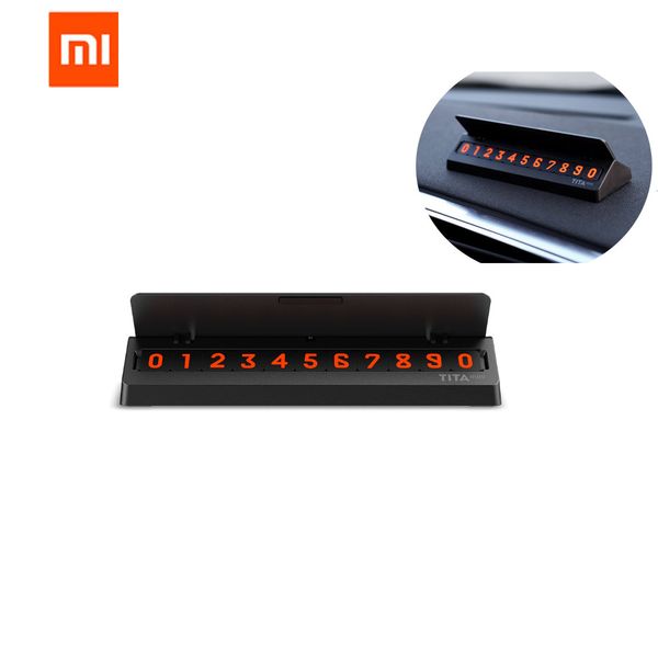 Original Xiaomi mijia Bcase TITA Flip Typ Auto Temperary Parkplatz Telefon Anzahl Karte Platte Mini Auto Dekoration Für xiaomi Mi hause