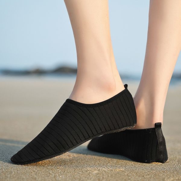 

summer water shoes men barefoot shoes beach sneakers breathable loafers casual male tenis light weight zapatos de hombre 36-49, Black