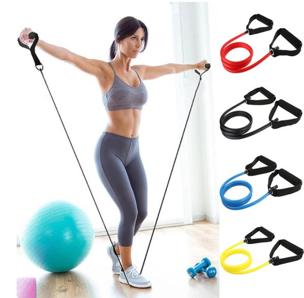 

йога bands elastic сопротивления фитнес пилатес тренировки спорт тросовые грудь expander бодибилдинг тренажеры фитнес строител d30