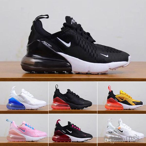 

2019 новейшего воздуха подушки knit дышащих дети кроссовок мальчик девочка молодой парень спорт тапок размер 28-35 rsd9k6, Black