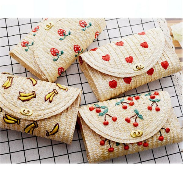 

women summer mini straw beach tote messenger crossbody shoulder bag handbag