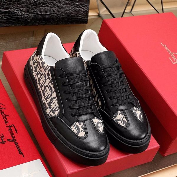 

mens shoes herren sportschuhe fashion design autumn and winter sports footwears plus size lace -up luxury casual men shoes, Black