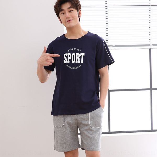 

pajamas men's cotton comfortable home clothes and shorts casual shorts short sleeve outdoor men's home clothes, Black;brown