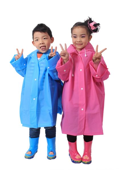 

children's schoolbag raincoat poncho boys and girls outdoor students outdoor children's baby raincoat without schoolbag, Black