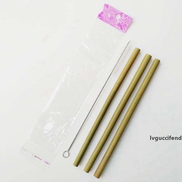 

bamboo drinking straws with clean brush es reusable bamboo straws