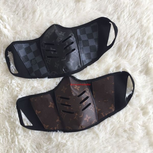 

wholesale leather masks, fashion men and women's color masks, windproof, dustproof masks, equipped with boxes