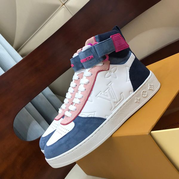 

boombox sneaker boot designer shoes luxury women casual shoes new arrive fashion women sneakers leather tennis shoes d01, Black