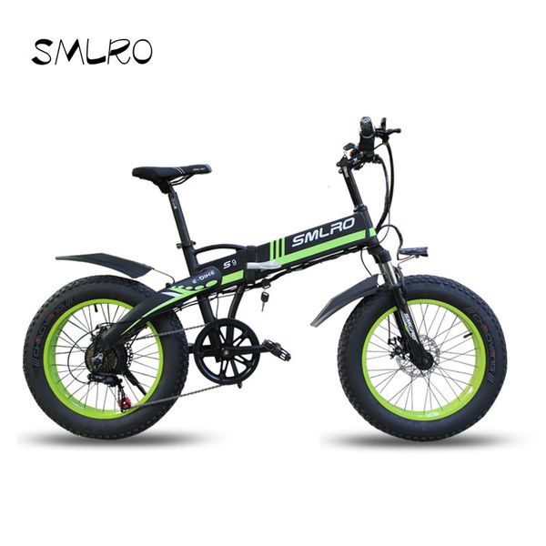 

elektrische fiets 20*4.0 inch aluminium opvouwbare elektrische fietsen 48v10ah 500w krachtige fat tire bike berg sneeuw fiets, Silver;blue