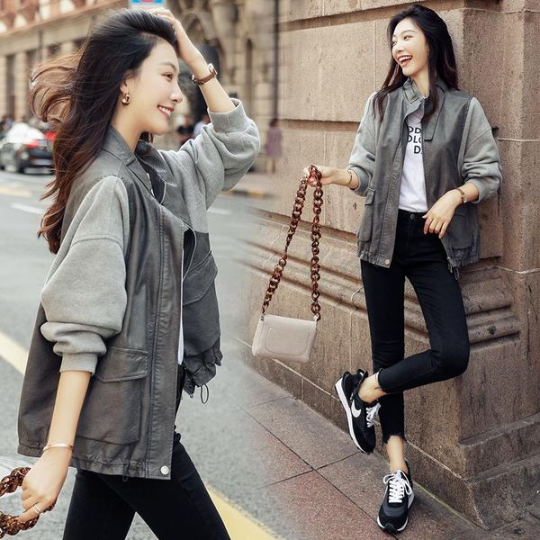 

european fashion trend comfortable short jacket casual 2020 spring sutumn long-sleeved elegant temperament women jacket w23, Black;brown