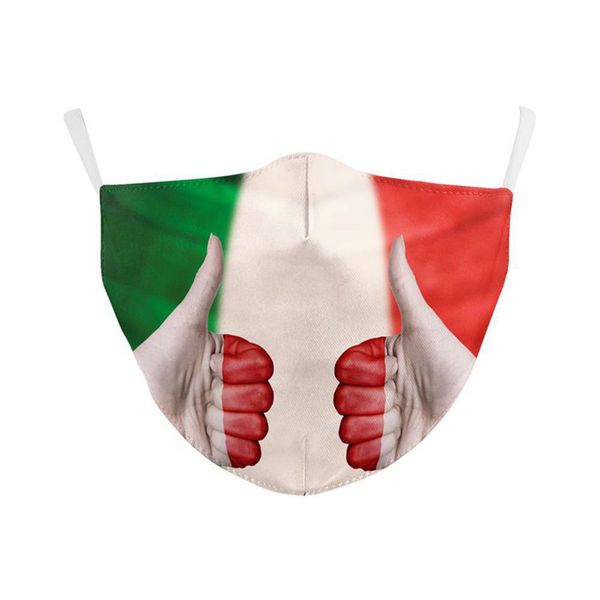 

forza italy spain flag print mask keep fighting face masks fabric protective pm25 reusable mask proof washable tapabocas mketn bwkf