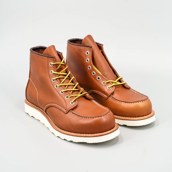 

red goodyear handmade shoes boots men's 875 work boots, Black