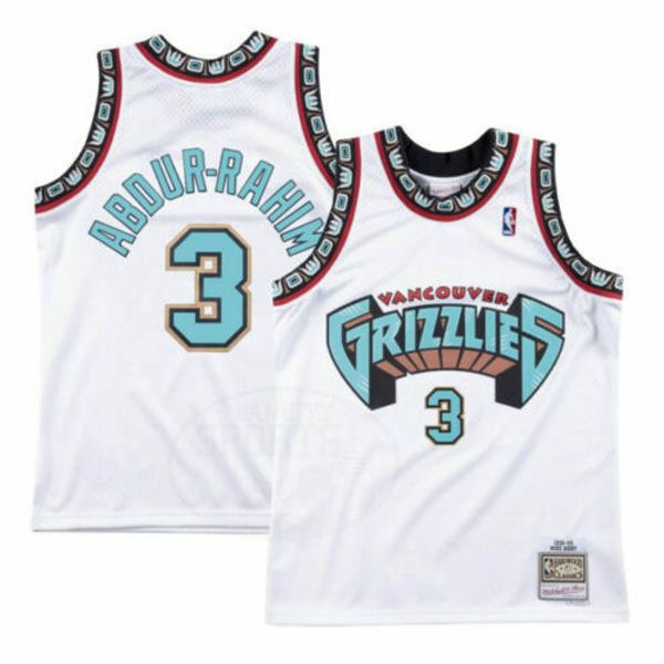 

vancouver mem shareef abdur-rahim mitchell ness white jersey basketball jerseys, Gray