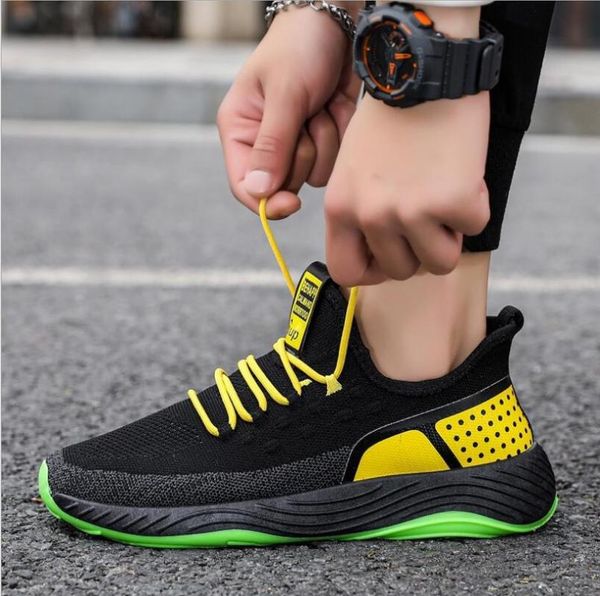 

new promotion sports shoes men's shoes casual student outdoor trend skateboarding track field walking 2, Black