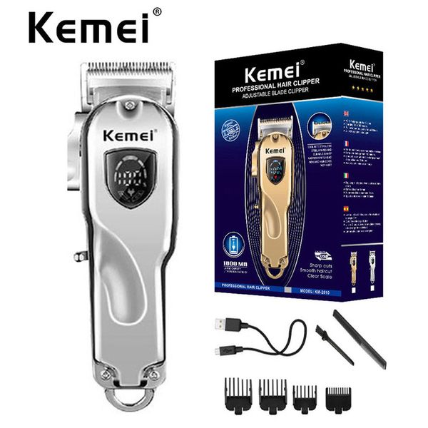 

hair trimmer cordless hair cutter barber hair clipper blade adjustment lcd beard trimmer maquina de acabamento de cabelo profissional