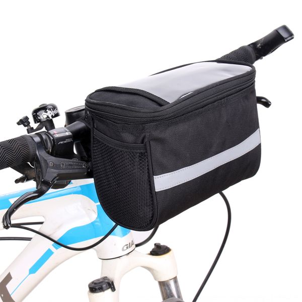 

electric battery car storage bicycle bicycle storage bag front handle front mobile phone ice bag