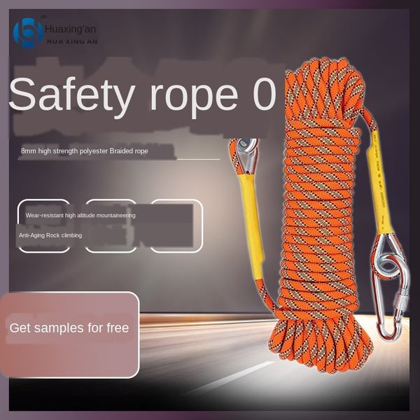 

8mm wear-resistant outdoor hiking climbing rescue equipment outdoor survival supplies life-saving safety safety rope climbing rope