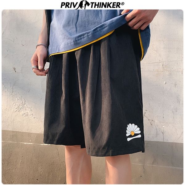 

2020 men harajuku summer casual shorts mens flower print sweatpants male korean knee length colorful shorts clothes, White;black