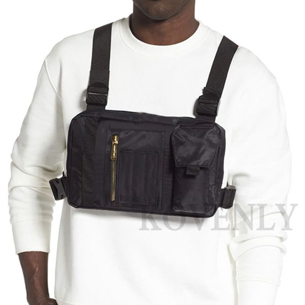 

men tactical bag hip-hop chest rig boy canvas chest bag kanye street style vest bag male casual vest shoulder pocket