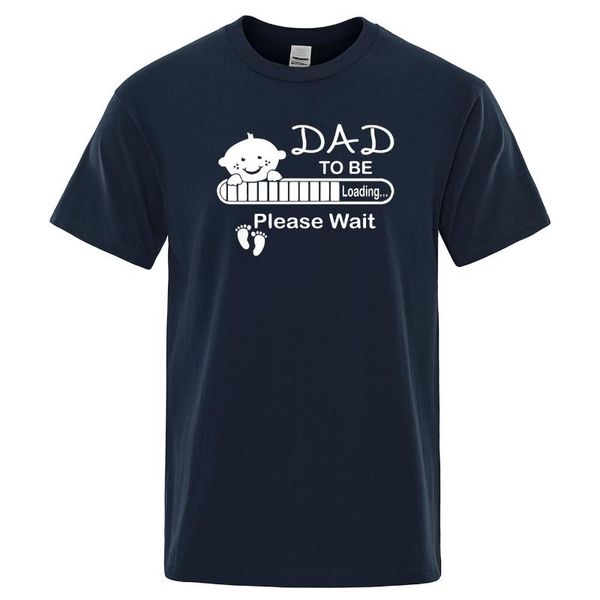 

men's t-shirts summer tshirt dad to be funny expecting baby print t shirts casual short sleeve o neck fashion male, White;black