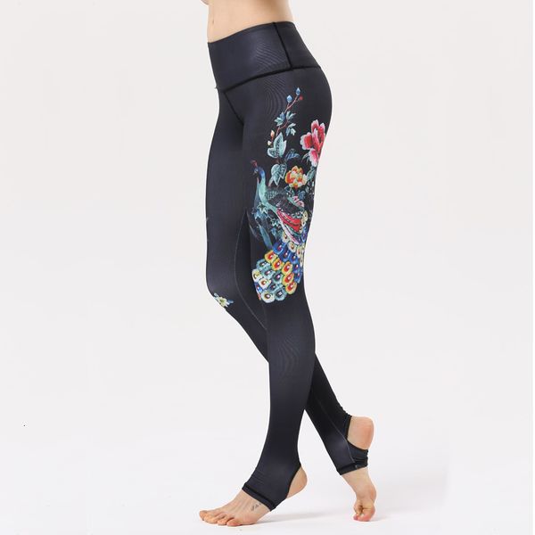 

women sports pants high waist gauze stitching yoga leggings stepping on the feet, beautiful body fitness running s-xl, Black;blue