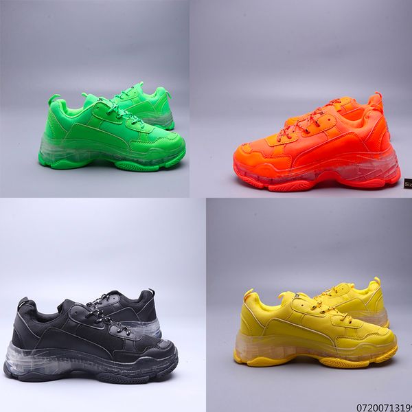 

compare with similar items 2020 fashion casual shoes platform crystal bottom paris 17fw triple s dad for men's women black sports tripl