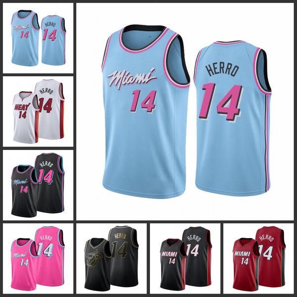 

miami heat tyler herro men city basketball jersey, Black
